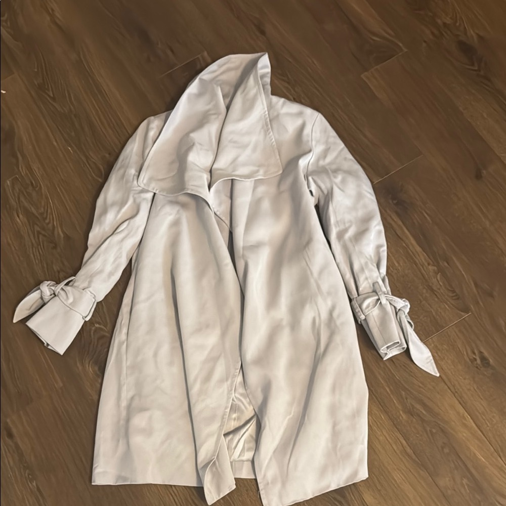 Club Monaco Light Gray Trench Coat